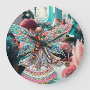 Her World Of Magical Wonder Large Clock