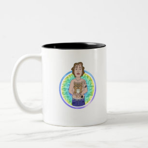 Hera and Vinnie Two-Tone Coffee Mug