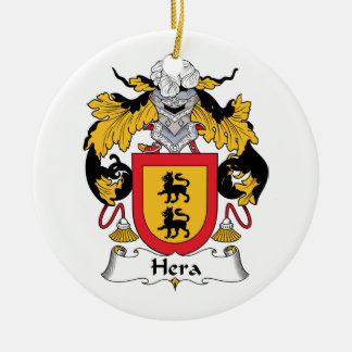 Hera Family Crest Ceramic Tree Decoration