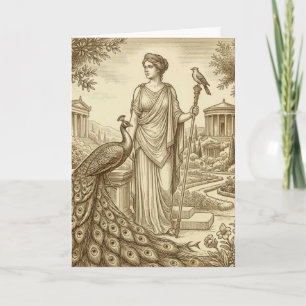 Hera Greek Goddess Greeting Card