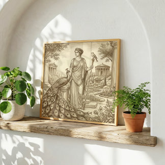 Hera Greek Mythology Poster