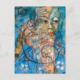 Hera, Infinity Dots by After Francis Picabia Holiday Postcard