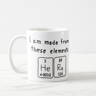 Hera periodic table name mug