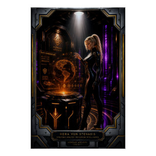 Hera von Stenasis Infiltrates Korgan Archive Poster