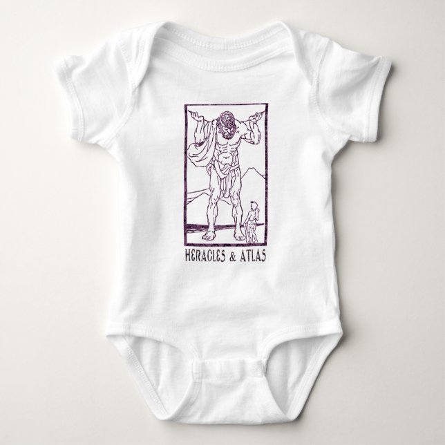 Heracles and Atlas Baby Bodysuit (Front)