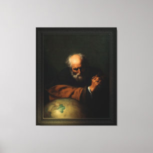 Heraclitus by Hendrick Bloemaert Canvas Print