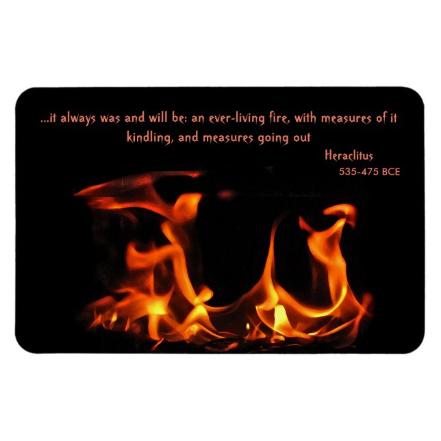Heraclitus Everlasting Fire Magnet (Horizontal)