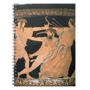 Herakles Struggling, detail from an Attic red-figu Spiral Notebook