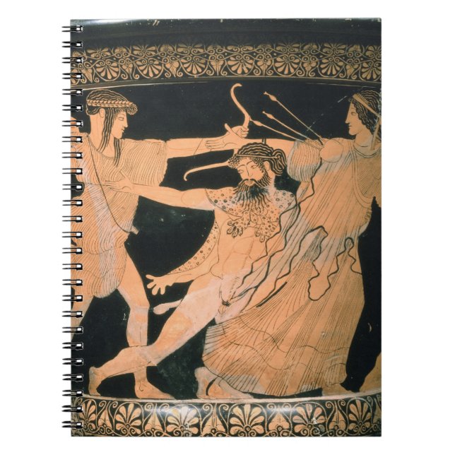 Herakles Struggling, detail from an Attic red-figu Spiral Notebook (Front)