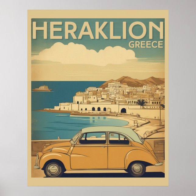 Heraklion, Iraklio. greece vocation Poster (Front)