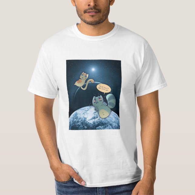 HERALD & CHEESEMAN Flat Earth T-Shirt (Front)
