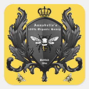 Herald Crown Honey Label Personalise