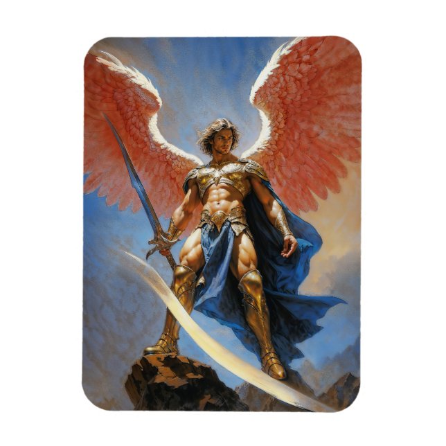 Herald of the Divine Flame Archangel Michael Magnet (Vertical)
