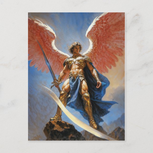 Herald of the Divine Flame Archangel Michael Postcard (Front)