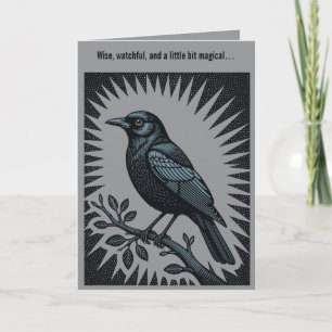 Herald of the Halo Raven Illustration Card