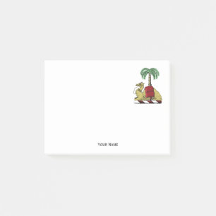Heraldic Camel Palm Tree Colour Coat of Arms Post-it Notes
