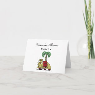 Heraldic Camel Palm Tree Colour Coat of Arms Thank You Card