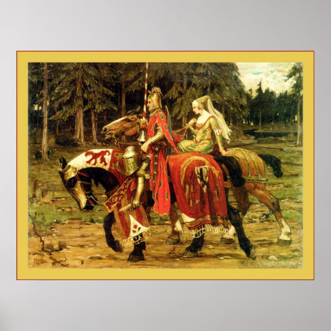 Heraldic Chivalry ~ Alphonse Mucha Poster (Front)