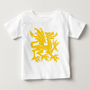 Heraldic Dragon 01 - Amber Baby T-Shirt