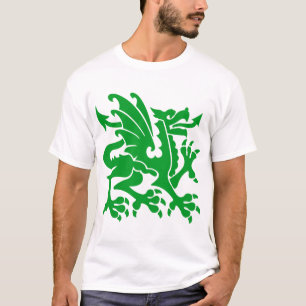 Heraldic Dragon 01 - Grass Green T-Shirt