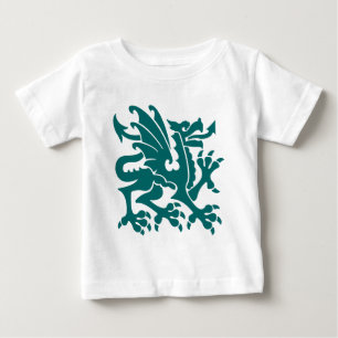 Heraldic Dragon 01 - Moss Green Baby T-Shirt