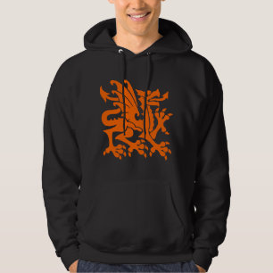 Heraldic Dragon 01 - Orange Hoodie
