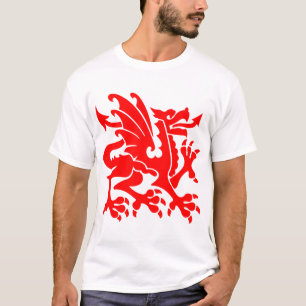 Heraldic Dragon 01 - Red T-Shirt