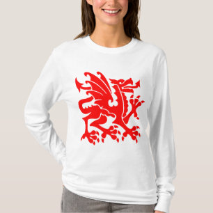 Heraldic Dragon 01 - Red T-Shirt