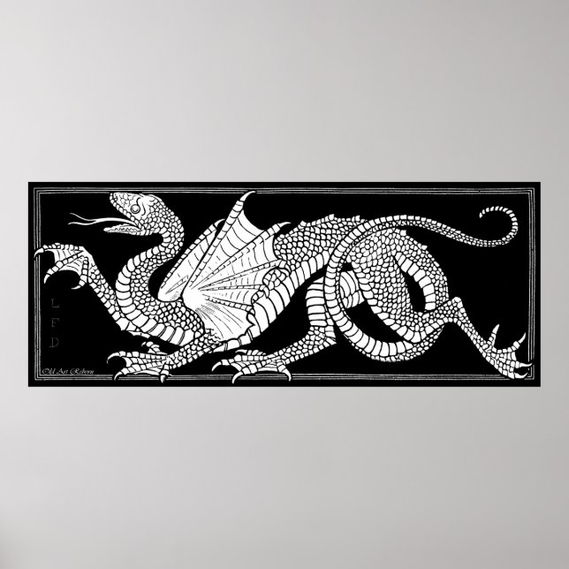 Heraldic Dragon Poster (Front)