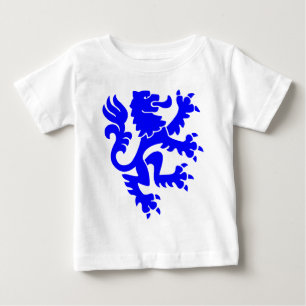 Heraldic Lion 01 - Blue Baby T-Shirt