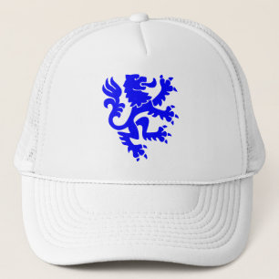 Heraldic Lion 01 - Blue Trucker Hat