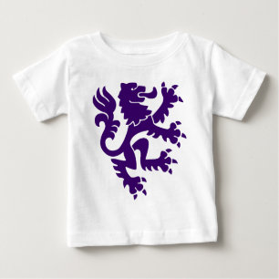Heraldic Lion 01 - Deep Purple Baby T-Shirt