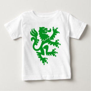 Heraldic Lion 01 - Grass Green Baby T-Shirt