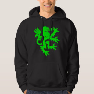 Heraldic Lion 01 - Green Hoodie