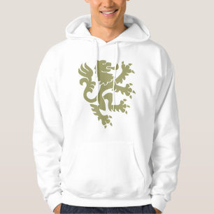 Heraldic Lion 01 - Khaki Hoodie