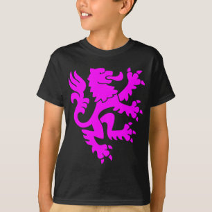 Heraldic Lion 01 - Magenta T-Shirt