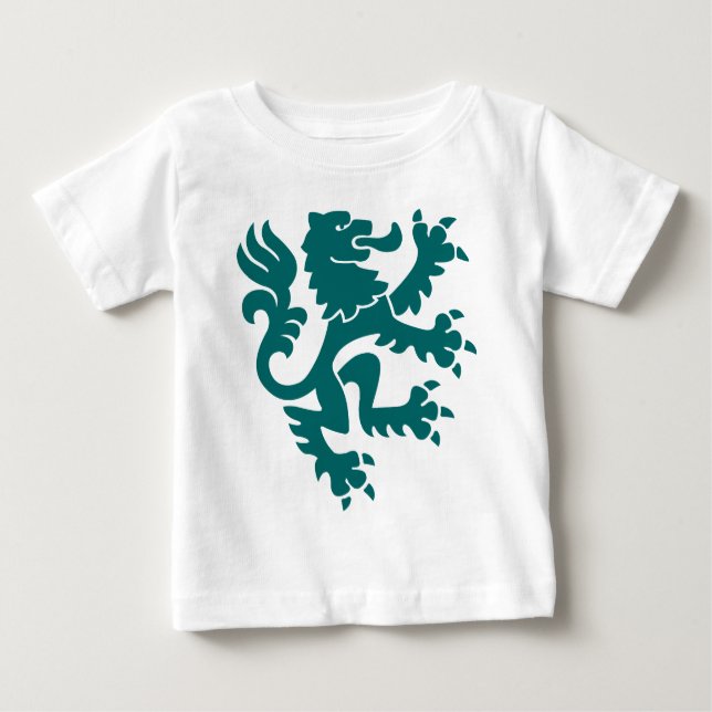 Heraldic Lion 01 - Moss Green Baby T-Shirt (Front)
