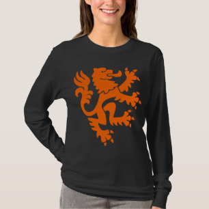 Heraldic Lion 01 - Orange T-Shirt