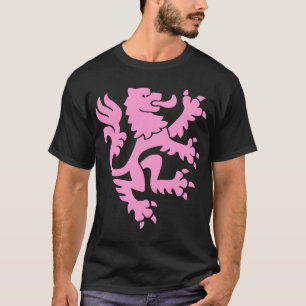 Heraldic Lion 01 - Pink T-Shirt