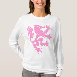 Heraldic Lion 01 - Pink T-Shirt