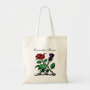 Heraldic Rose & Thistle Coat of Arms Crest Colour Tote Bag