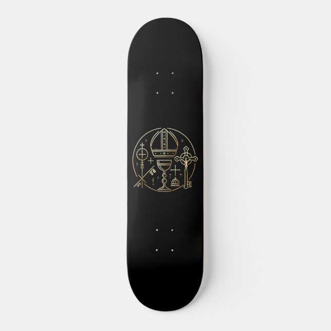 Heraldic symbol Pope Skateboard (Front)