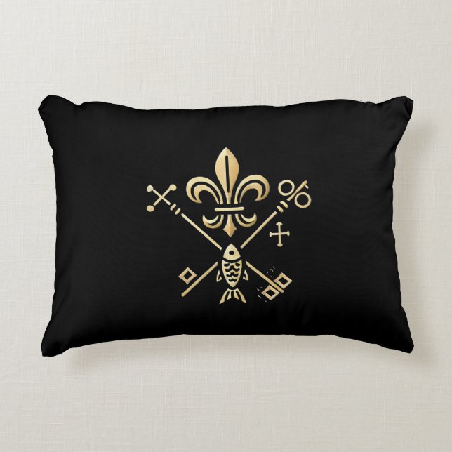 Heraldic symbols decorative cushion (Front)
