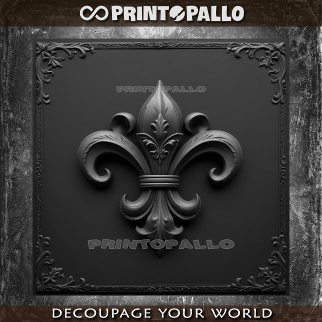 Heraldry: Fleur-de-lis. Lily flower.  Tissue Paper (Creator Uploaded)