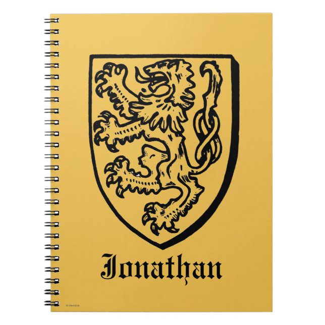 Heraldry: Lion Spiral Notebook (Front)