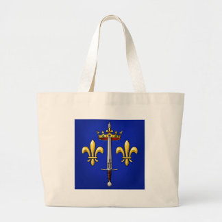 Heraldry of Joan of Arc Jeanne d'Arc Large Tote Bag