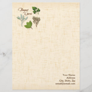 Herb Bouquet Letterhead