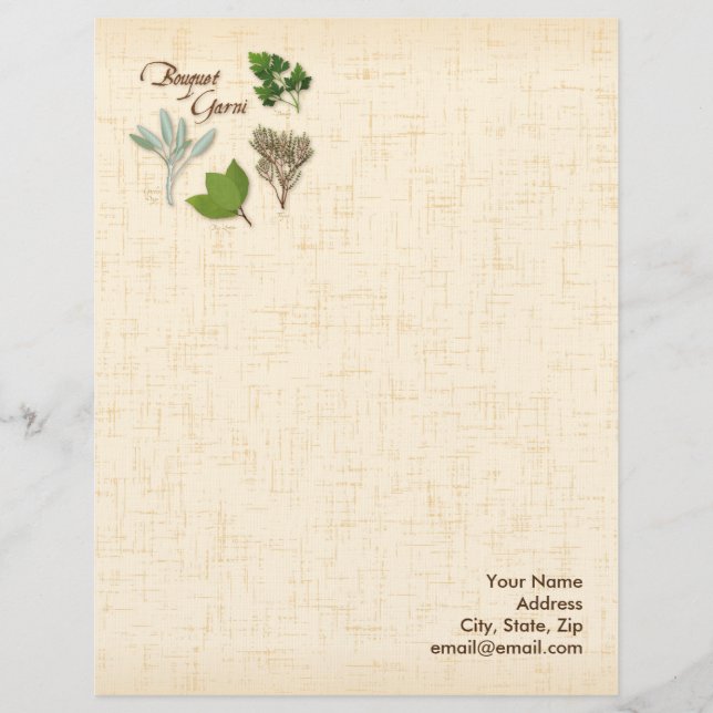Herb Bouquet Letterhead (Front)