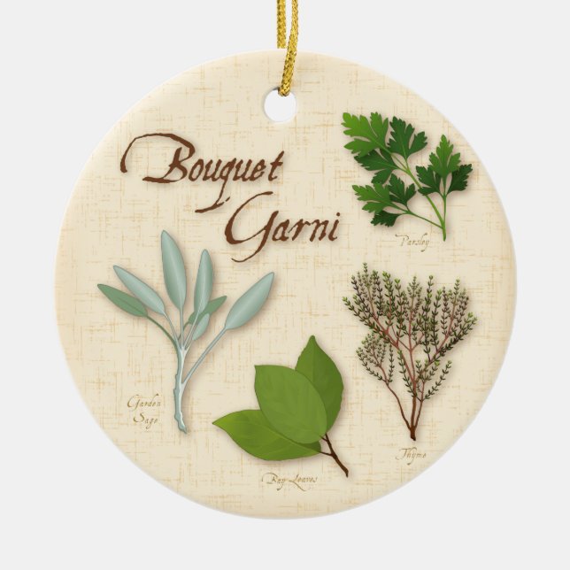 Herb Bouquet Ornament (Front)