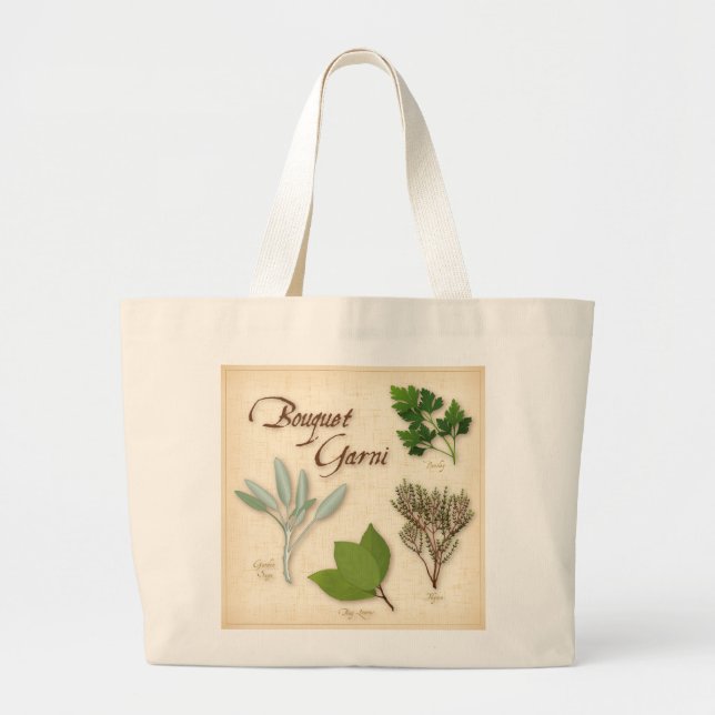 Herb Bouquet Tote Bag (Front)